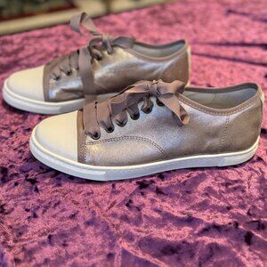 Lanvin Paris Sneakers Womens Metallic Light Brown Sneaker